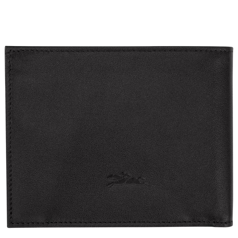 Men's Longchamp sur Seine Wallets Black | CNTSE-7240