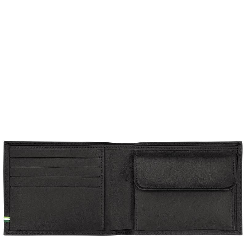 Men's Longchamp sur Seine Wallets Black | CNTSE-7240