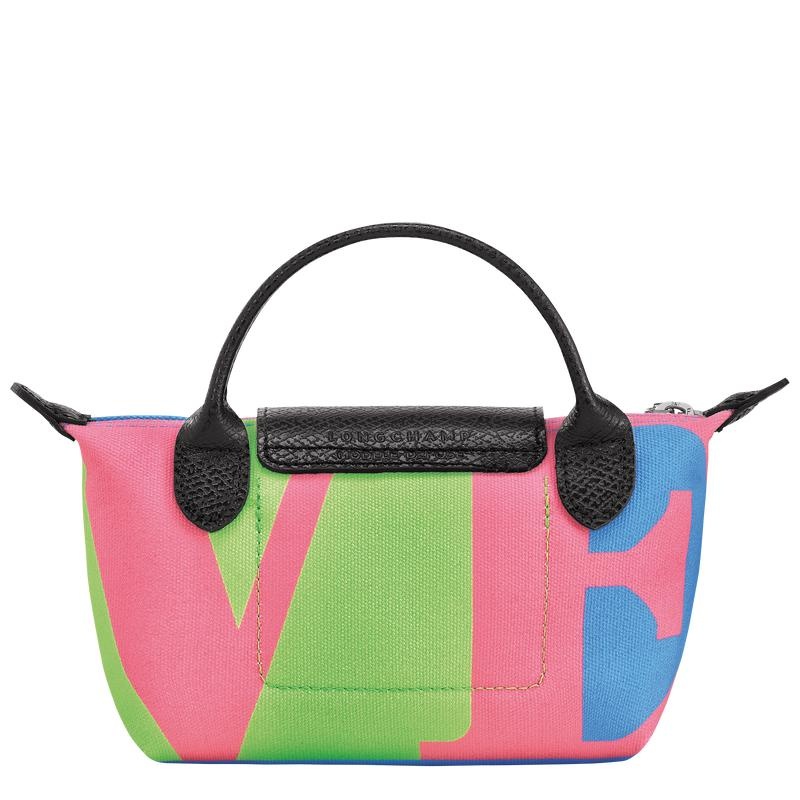 Men's Longchamp x Robert Indiana Pouches Pink | HEYWL-6870