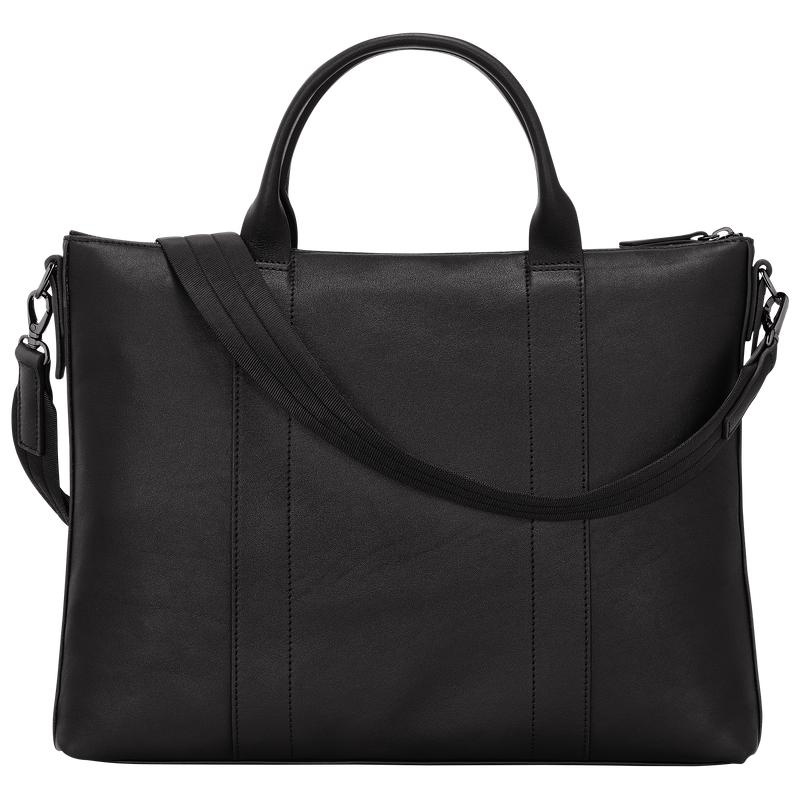 Women's Longchamp 3D Briefcase Black | ICNYS-2609