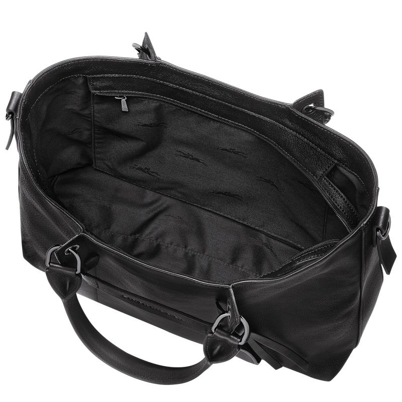 Women's Longchamp 3D L Handbags Black | XSLPB-9087