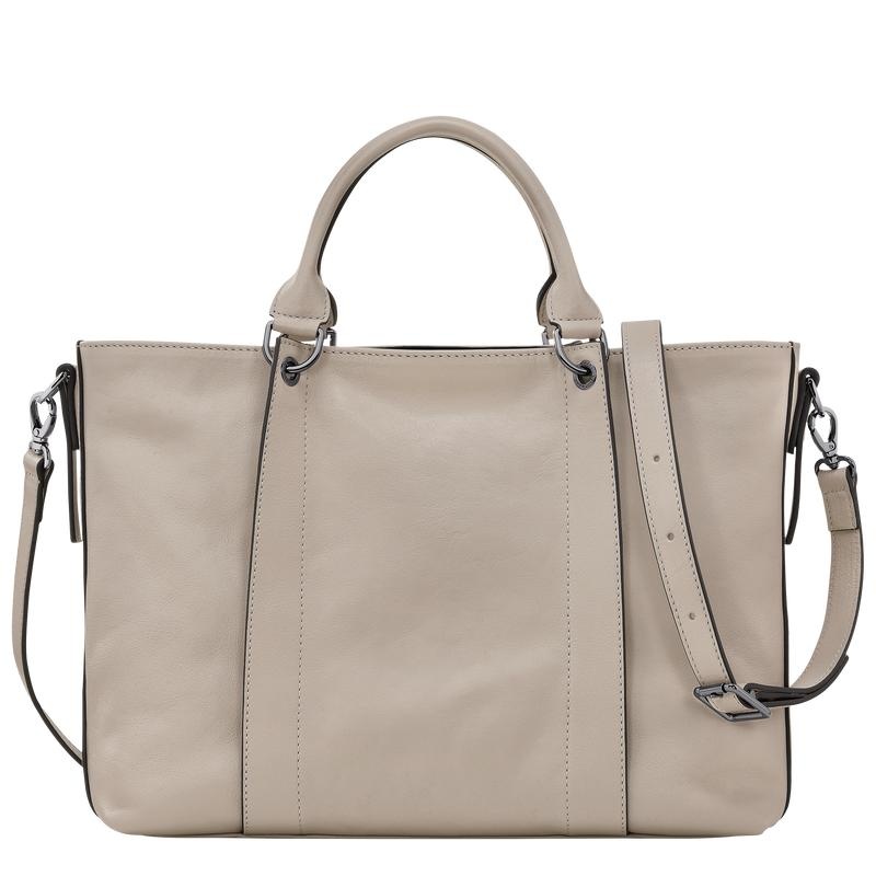 Women's Longchamp 3D L Handbags Clay Grey | DAEIM-2379