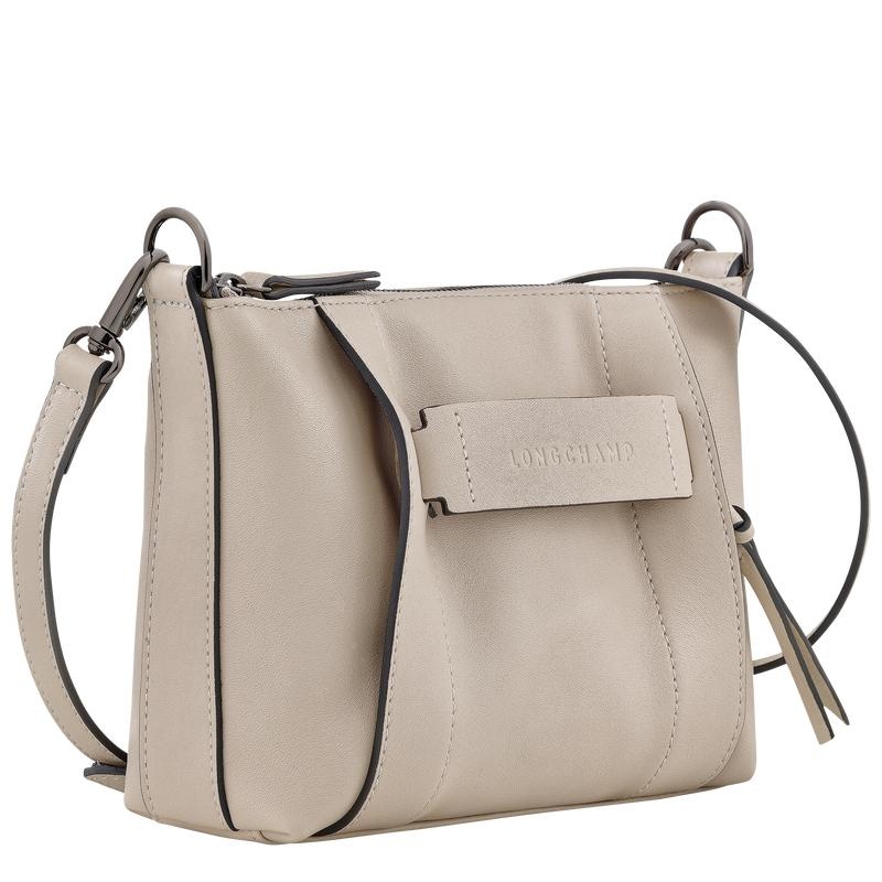 Women's Longchamp 3D S Crossbody Bags Clay Grey | TOVSB-1947