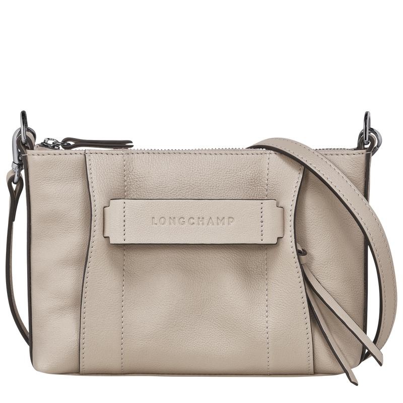 Women\'s Longchamp 3D S Crossbody Bags Clay Grey | TOVSB-1947