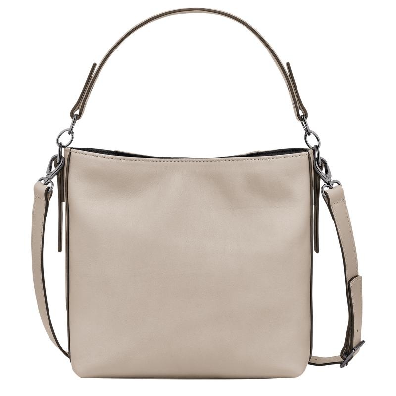 Women's Longchamp 3D S Crossbody Bags Clay Grey | FMHPG-4780