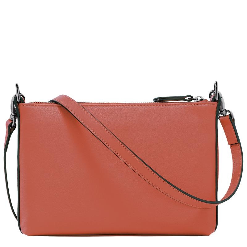 Women's Longchamp 3D S Crossbody Bags Sienna Red | RMJLC-4273