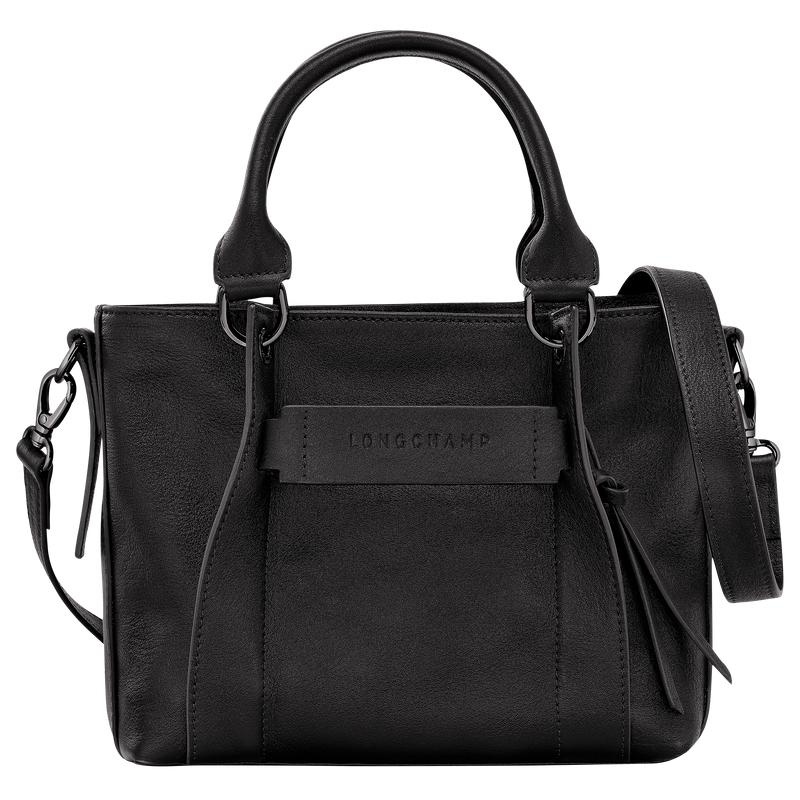 Women\'s Longchamp 3D S Handbags Black | NZSQU-3625
