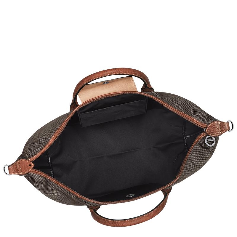 Women's Longchamp Boxford S Travel Bags Brown | NVFYX-9758