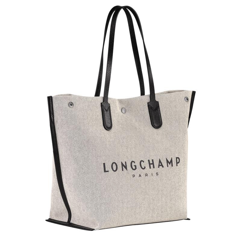 Women's Longchamp Essential L Tote Bag Ecru White | HPJKQ-5743