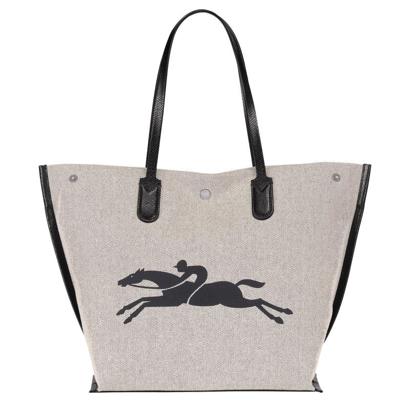 Women's Longchamp Essential L Tote Bag Ecru White | HPJKQ-5743