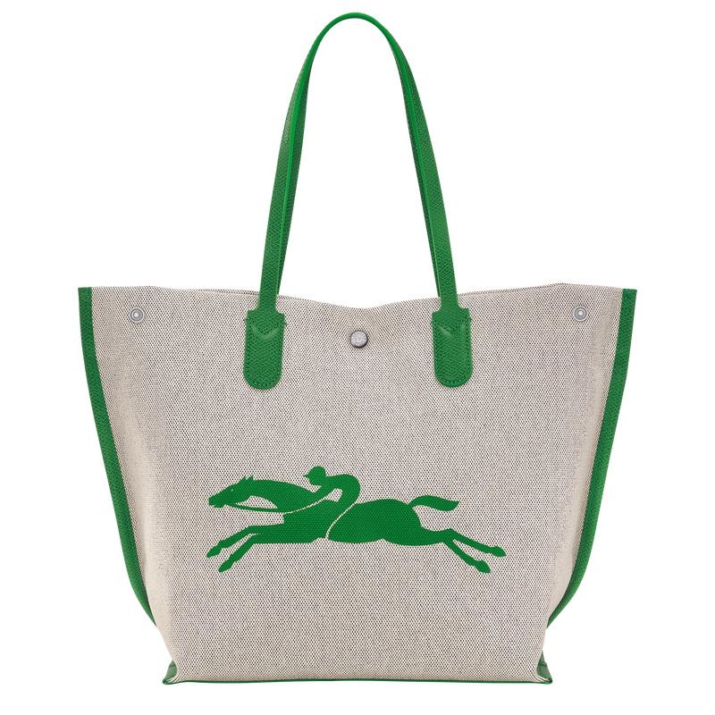 Women's Longchamp Essential L Tote Bag Green | ISAHD-6928