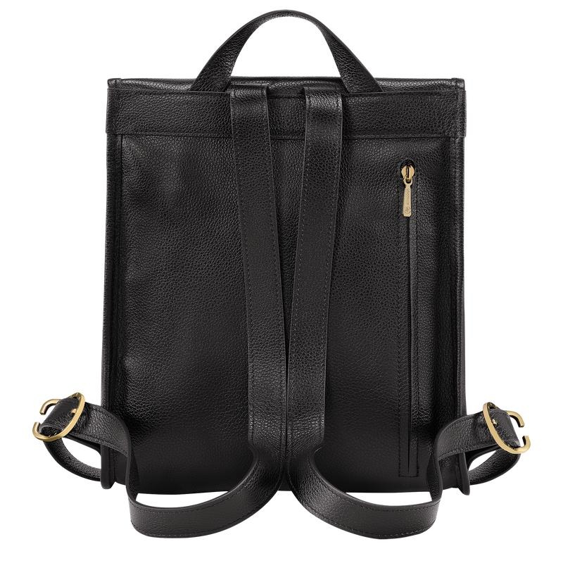 Women's Longchamp Le Foulonné Backpacks Black | RLSJH-2437