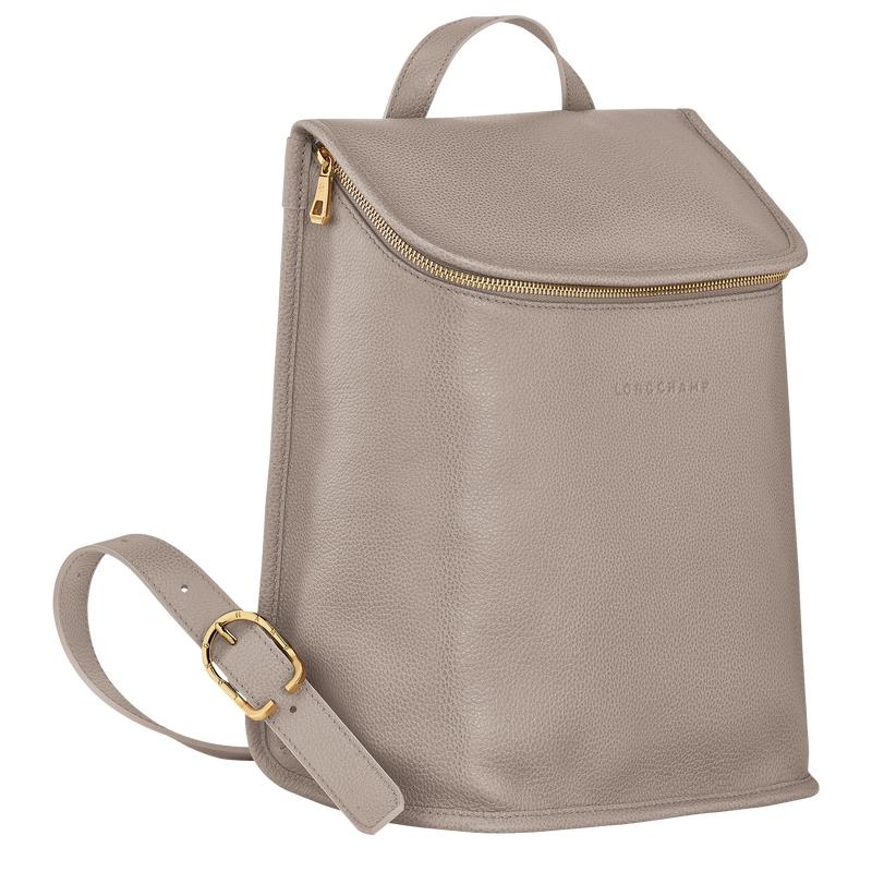 Women's Longchamp Le Foulonné Backpacks Turtledove Grey | PBSEW-4270