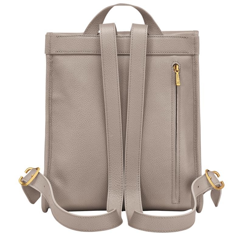 Women's Longchamp Le Foulonné Backpacks Turtledove Grey | PBSEW-4270