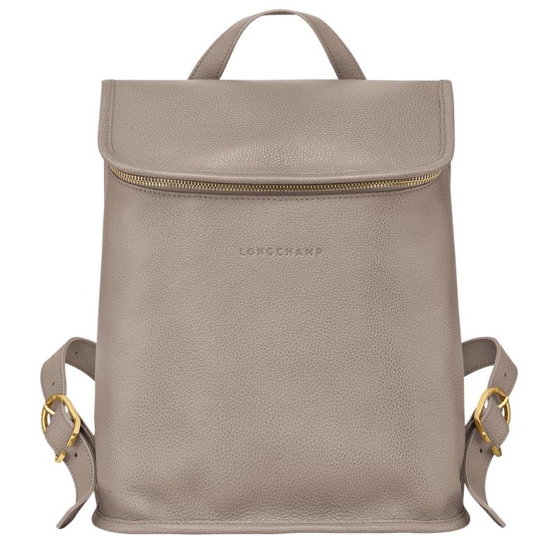 Women\'s Longchamp Le Foulonné Backpacks Turtledove Grey | PBSEW-4270