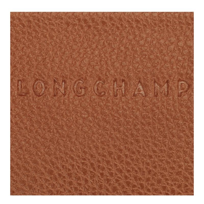 Women's Longchamp Le Foulonné Cardholders Caramel Brown | MEOUR-6405