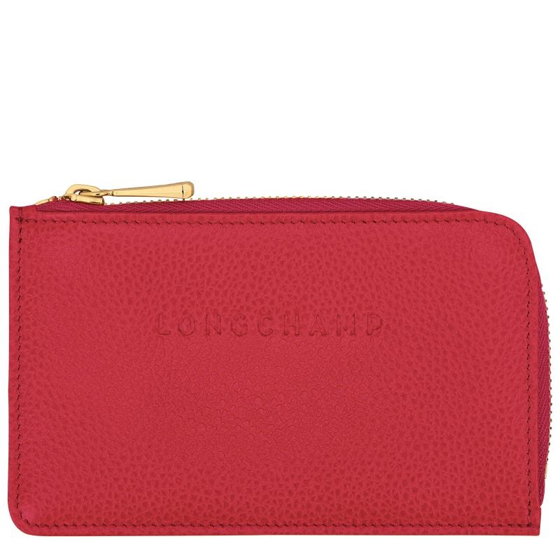 Women\'s Longchamp Le Foulonné Cardholders Love Red | DROZV-7510