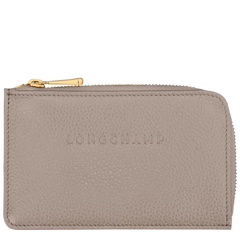 Women\'s Longchamp Le Foulonné Cardholders Turtledove Grey | GJORD-3250