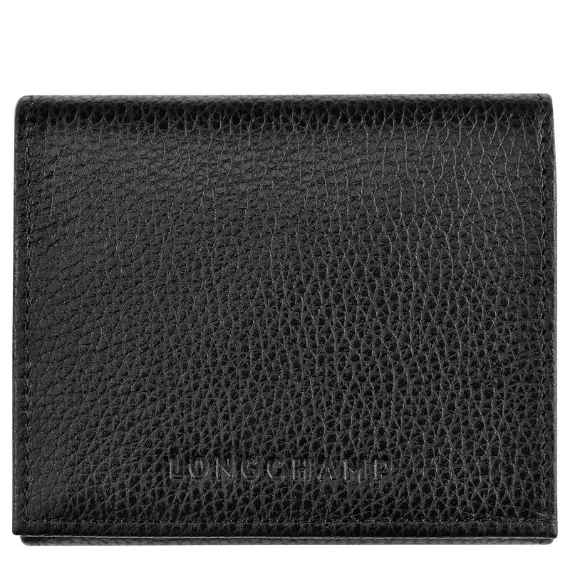 Women\'s Longchamp Le Foulonné Coin Purses Black | GJPON-0672