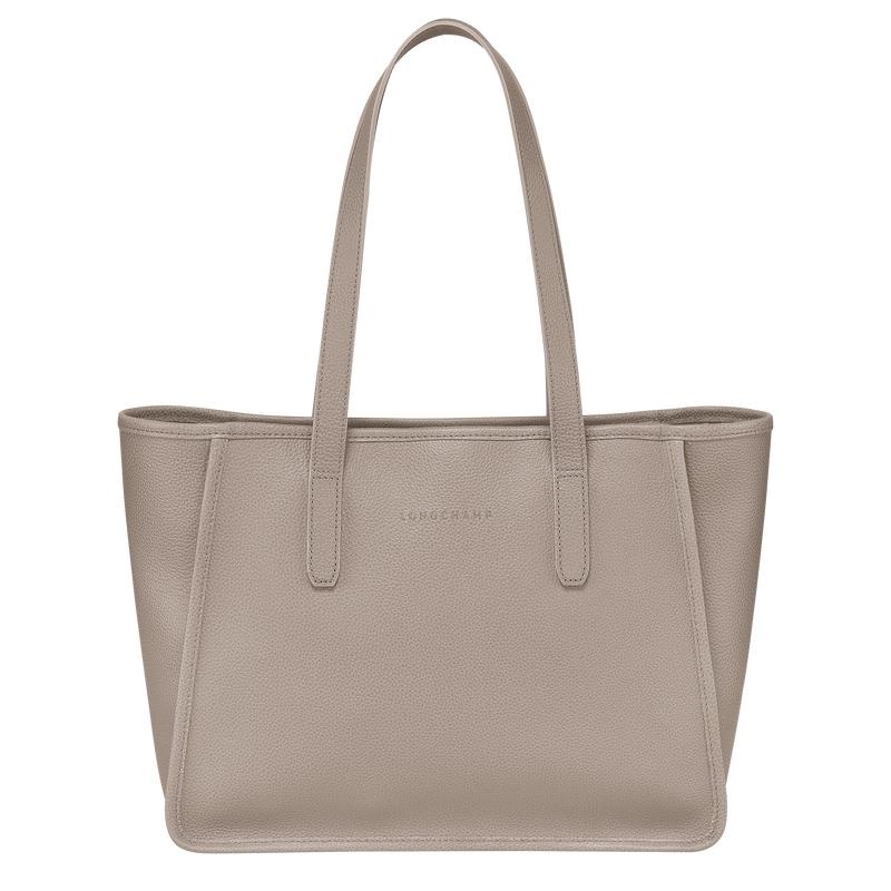 Women\'s Longchamp Le Foulonné L Tote Bag Turtledove Grey | URPEX-6823