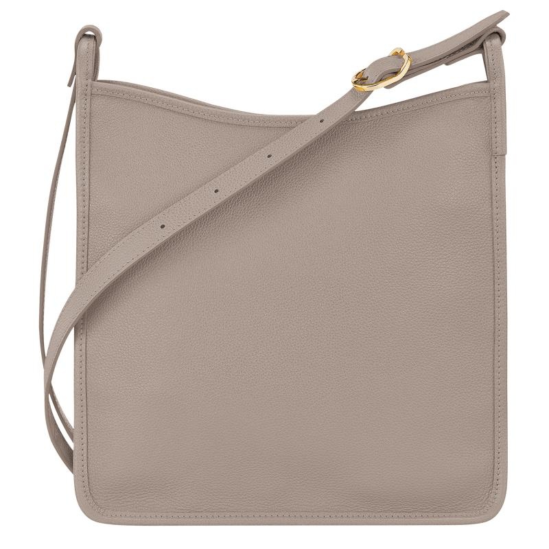 Women's Longchamp Le Foulonné M Crossbody Bags Turtledove Grey | QGRMS-6524