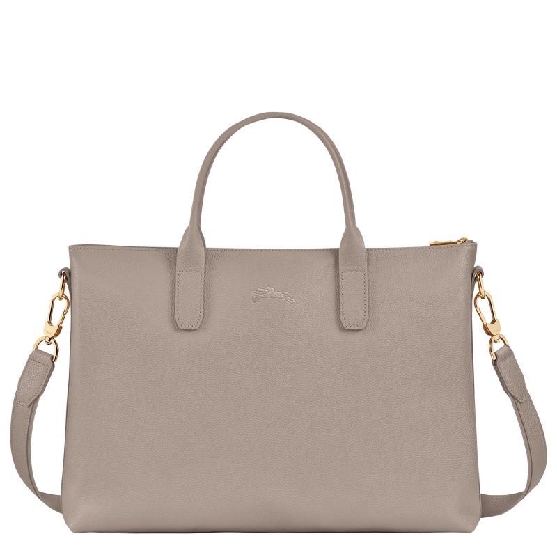 Women's Longchamp Le Foulonné S Briefcase Turtledove Grey | UFLZH-9136