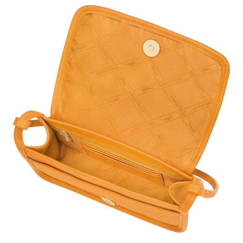 Women's Longchamp Le Foulonné XS Clutch Bag Apricot Orange | VCQUW-3092