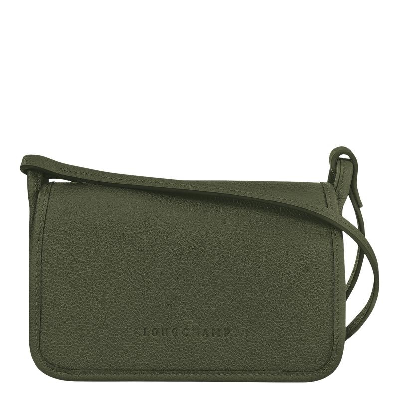 Women\'s Longchamp Le Foulonné XS Clutch Bag Khaki | JWGCH-1405