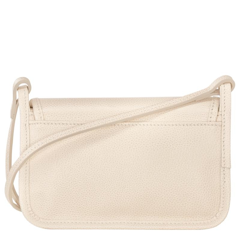 Women's Longchamp Le Foulonné XS Clutch Bag Paper White | RTLBW-6021