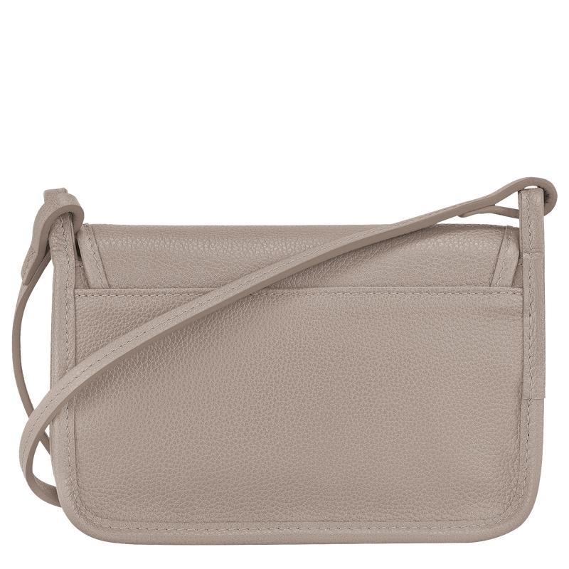 Women's Longchamp Le Foulonné XS Clutch Bag Turtledove Grey | IKNFV-0453