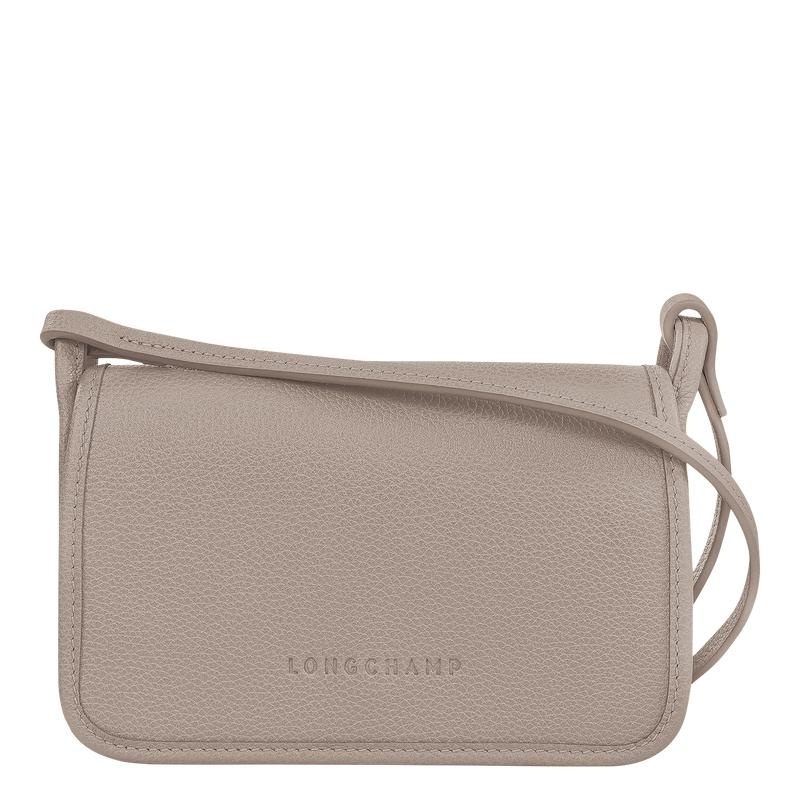 Women\'s Longchamp Le Foulonné XS Clutch Bag Turtledove Grey | IKNFV-0453