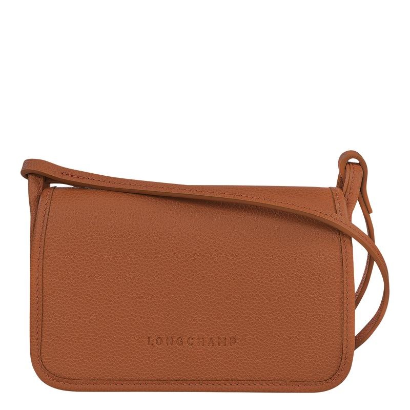 Women\'s Longchamp Le Foulonné XS Clutch Purse Caramel Brown | BWSXR-9057