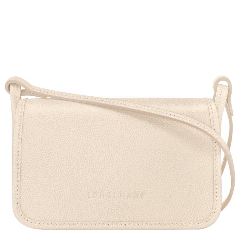 Women\'s Longchamp Le Foulonné XS Clutch Purse Paper White | DFWGJ-9173