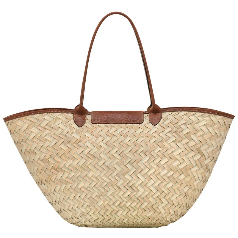 Women's Longchamp Le Panier Pliage XL Basket Bag Brown | RXGMU-6173