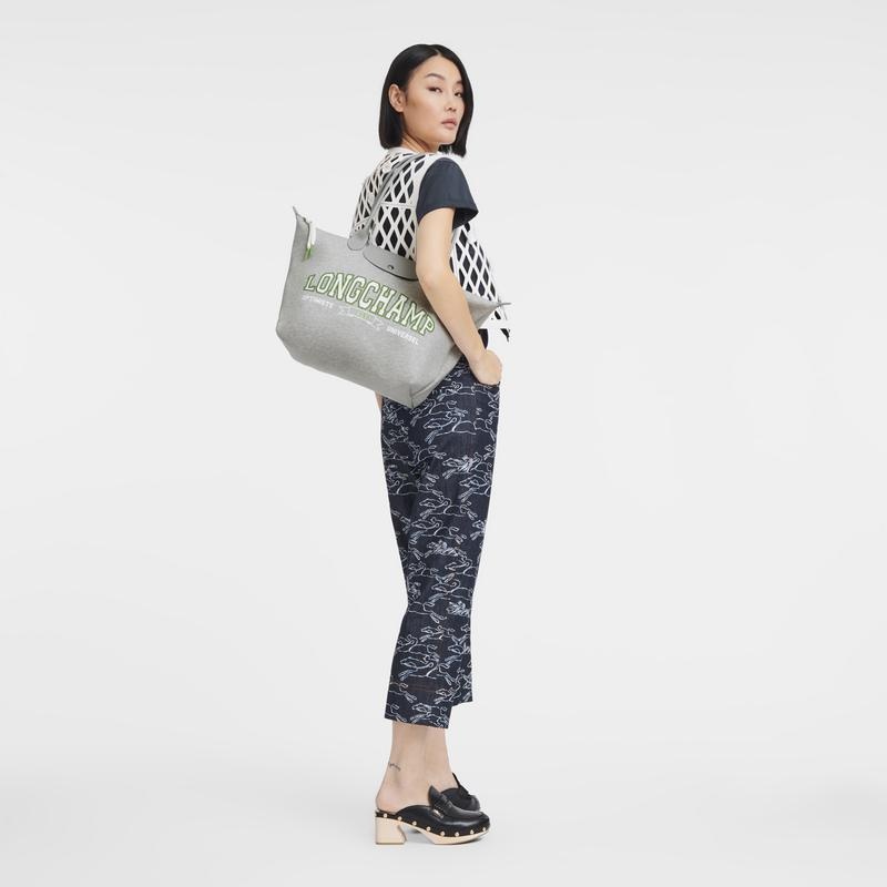 Women's Longchamp Le Pliage Collection L Tote Bag Grey | QEDXN-0741
