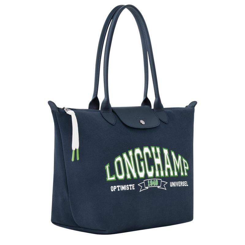 Women's Longchamp Le Pliage Collection L Tote Bag Navy | HTRFS-6025