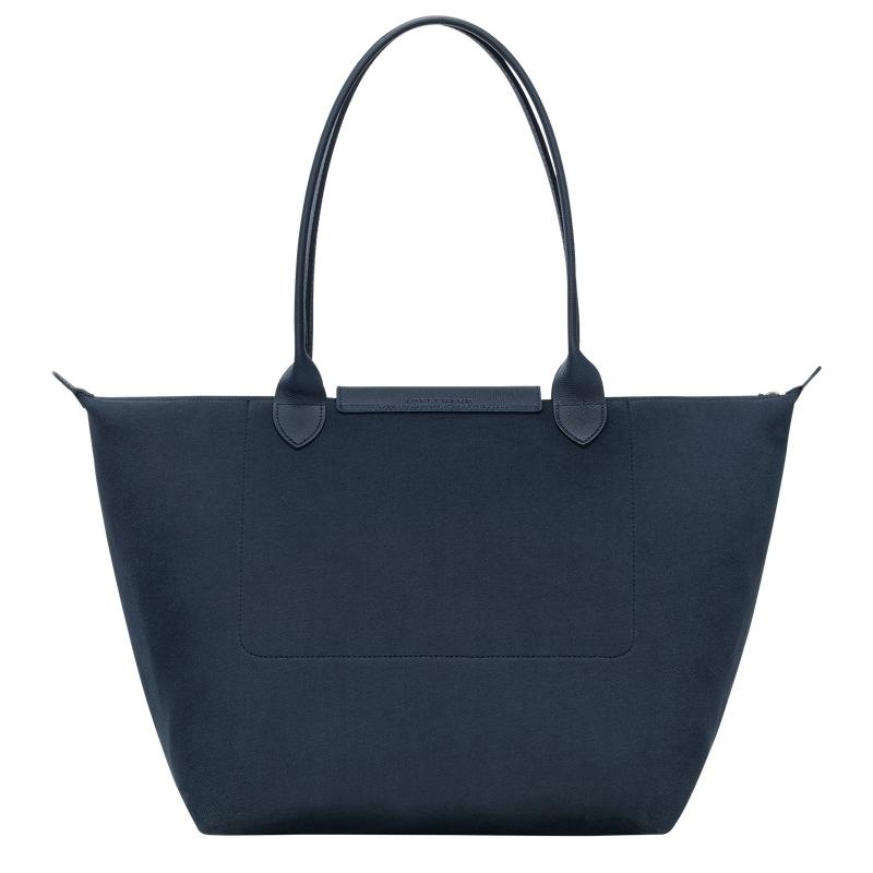 Women's Longchamp Le Pliage Collection L Tote Bag Navy | HTRFS-6025