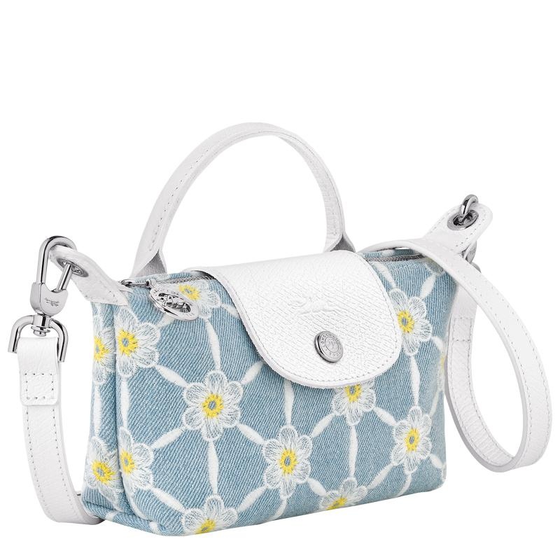 Women's Longchamp Le Pliage Collection Pouches Sky Blue | OYPIQ-4639