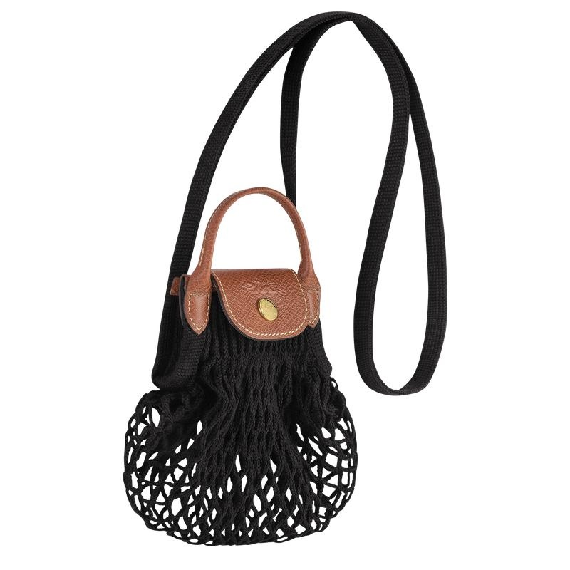 Women's Longchamp Le Pliage Filet XS Mesh Bag Black | MUIGX-4580