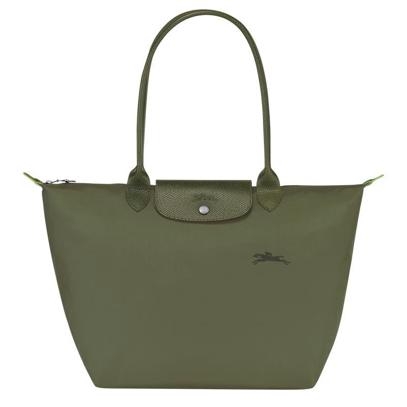 Women\'s Longchamp Le Pliage Green L Tote Bag Forest Green | AGFNC-4369