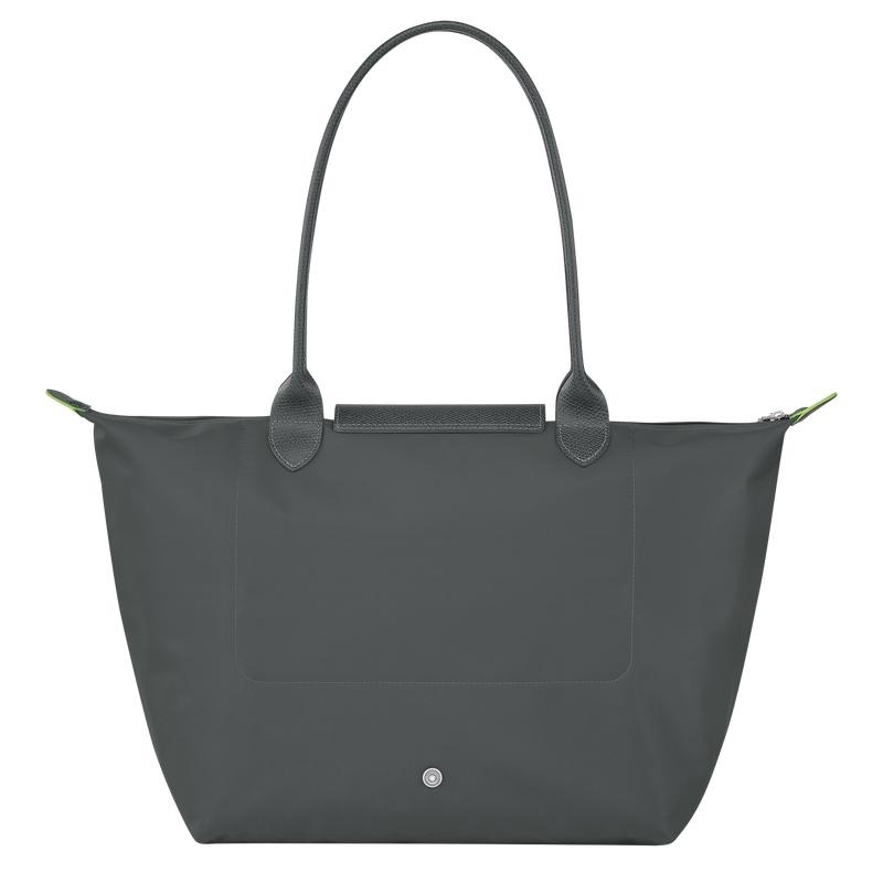 Women's Longchamp Le Pliage Green L Tote Bag Graphite Grey | OHBLS-3048