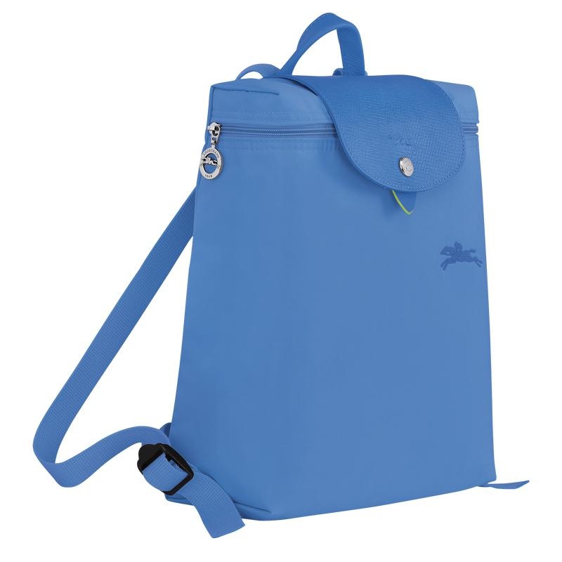 Women's Longchamp Le Pliage Green M Backpacks Cornflower Blue | RFOMT-2195