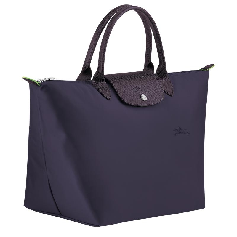 Women's Longchamp Le Pliage Green M Handbags Bilberry Purple | VPCIH-1245