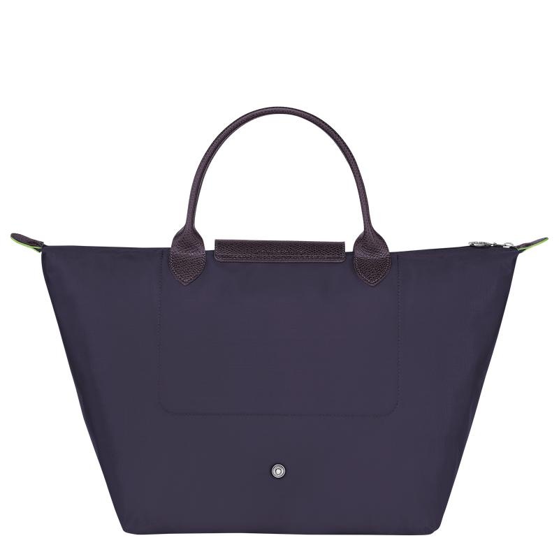 Women's Longchamp Le Pliage Green M Handbags Bilberry Purple | VPCIH-1245