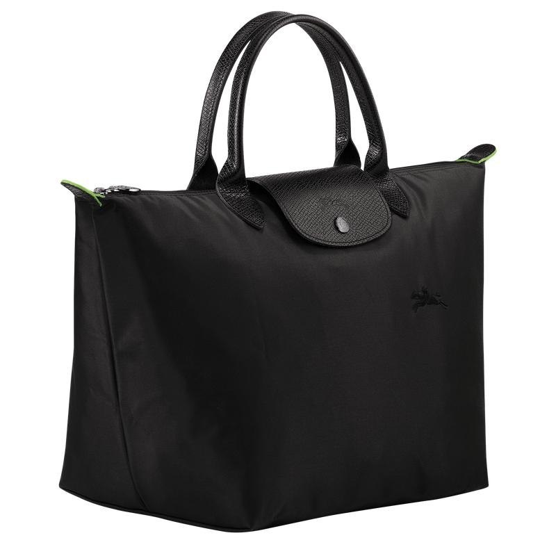 Women's Longchamp Le Pliage Green M Handbags Black | RLMHC-9416