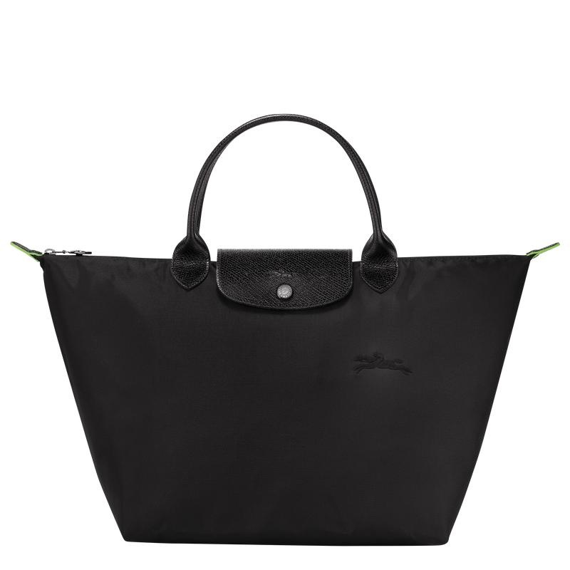 Women\'s Longchamp Le Pliage Green M Handbags Black | RLMHC-9416