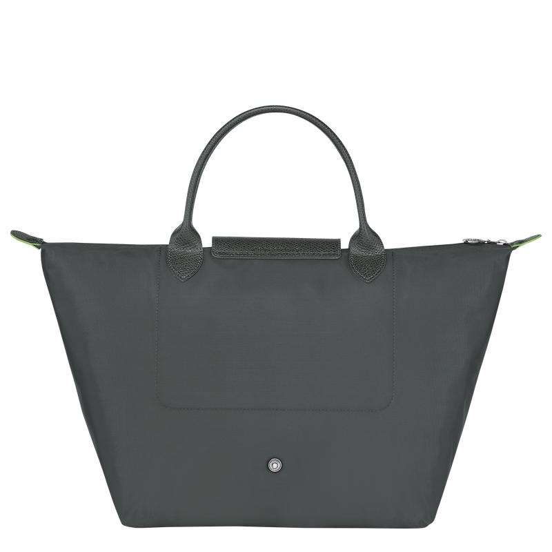 Women's Longchamp Le Pliage Green M Handbags Graphite Grey | ALEMH-1305