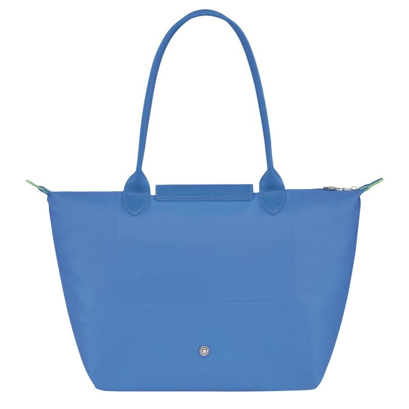 Women's Longchamp Le Pliage Green M Tote Bag Cornflower Blue | XWOTG-5987