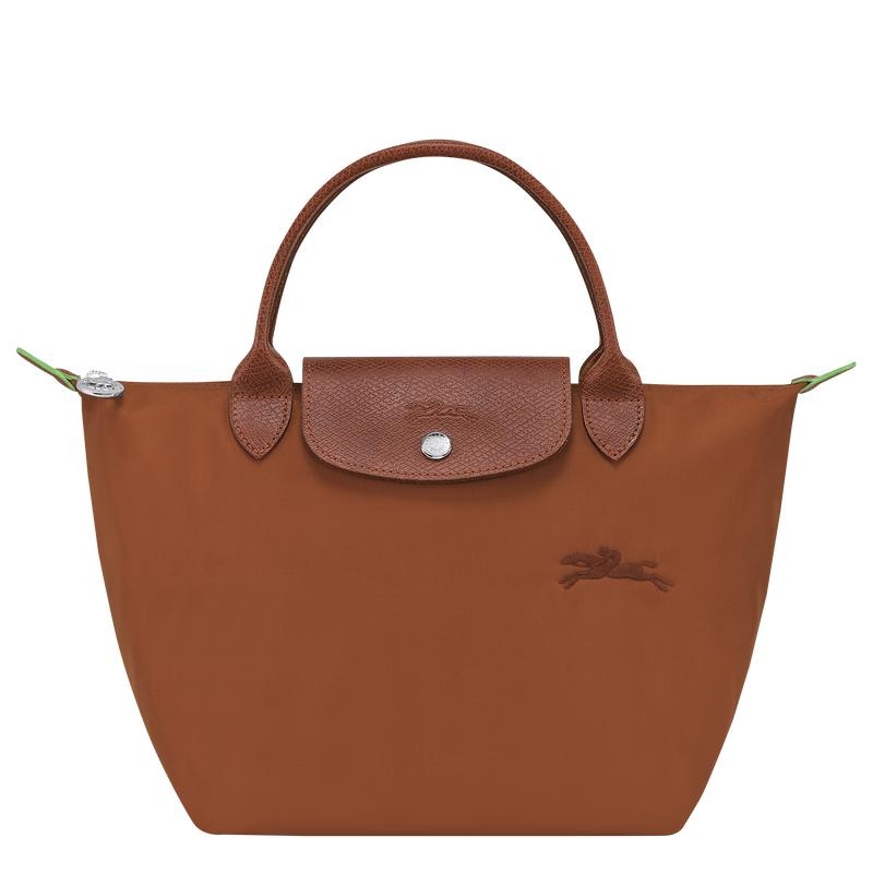 Women\'s Longchamp Le Pliage Green S Handbags Cognac Brown | COFSX-8624