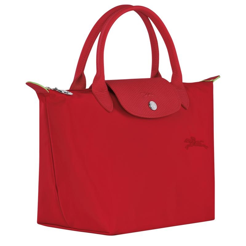 Women's Longchamp Le Pliage Green S Handbags Tomato Red | GKYBX-8470